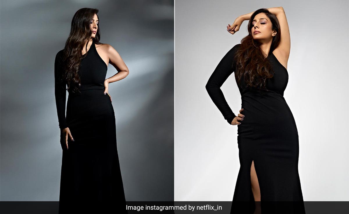 Tabu In A Bewitching Slinky Black Gown Proves That A Little Black Dress Is Always A Good Idea