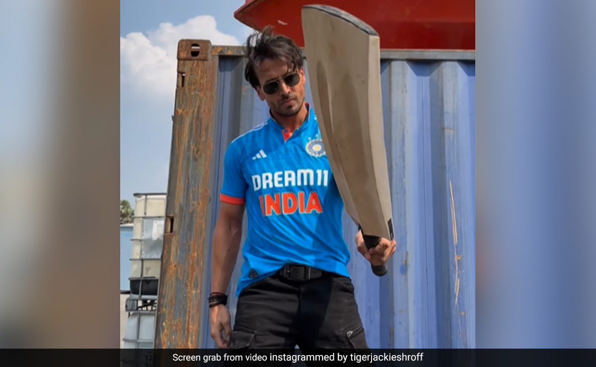 World Cup 2023:  Tiger Shroff Cheers For Team India <i>Ganapath</i>-Style
