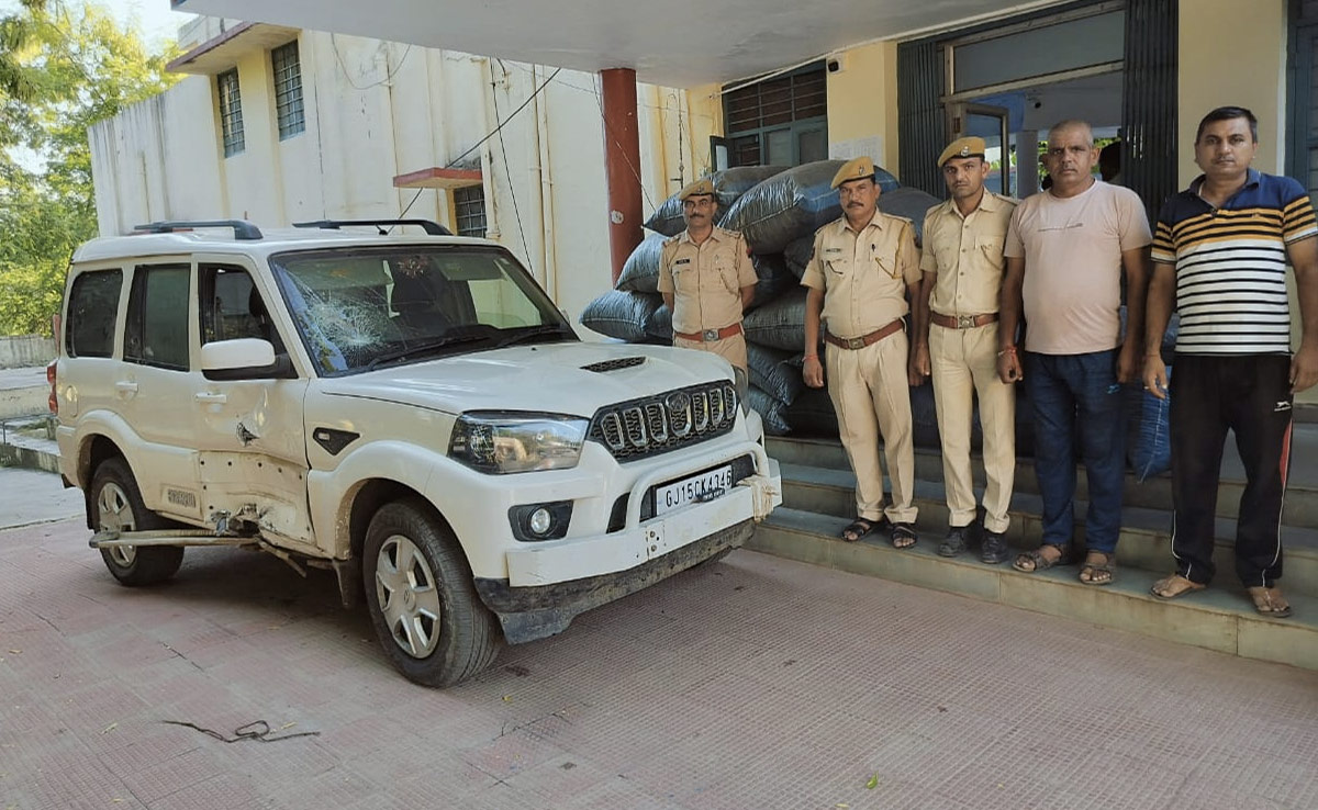 पुलिस ने 3 किमी पीछा कर पकड़ा 423 KG डोडा पोस्त, आंखों में धूल झोंक तस्कर हुए फरार