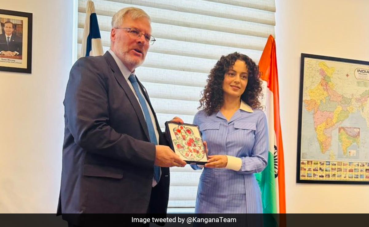 कंगना रनौत ने इजरायल की आतंकवाद के खिलाफ युद्ध में जीत की उम्मीद जताई, राजदूत से की मुलाकात