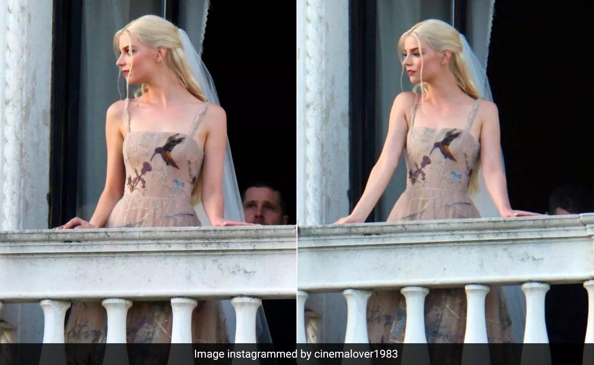 As An Elegant Dior Bride, Anya Taylor-Joy Custom Patterned Gown Was Completely Unexpected