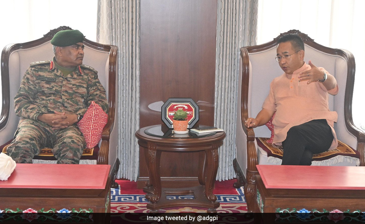 Army Chief Visits Flood-Affected Areas In Sikkim