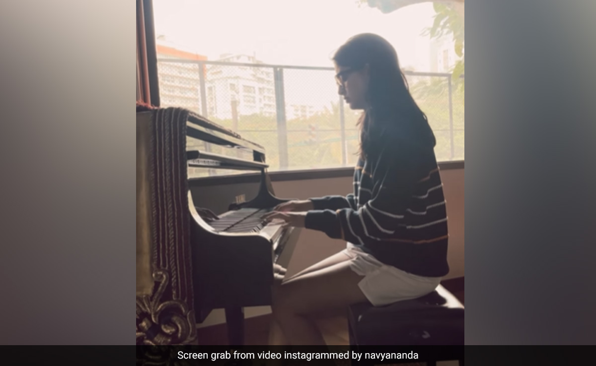 The Internet Is Mesmerized By Navya Naveli Nanda's Piano Playing Skill: "Amazing"