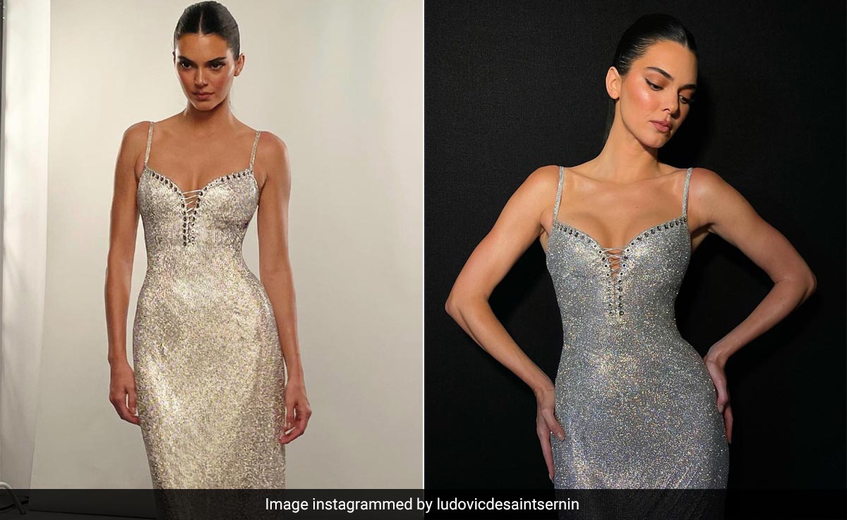 Kendall Jenner's Scintillating Silver Gown Was Made By Hand With Over 1.5 Lakh Swarovski Crystals For The L'Oreal Show