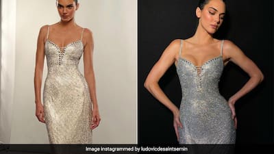 silver sequin dress kendall jenner Kendall Jenner Sexy Low V-neck Sequins Halter Cocktail Dress