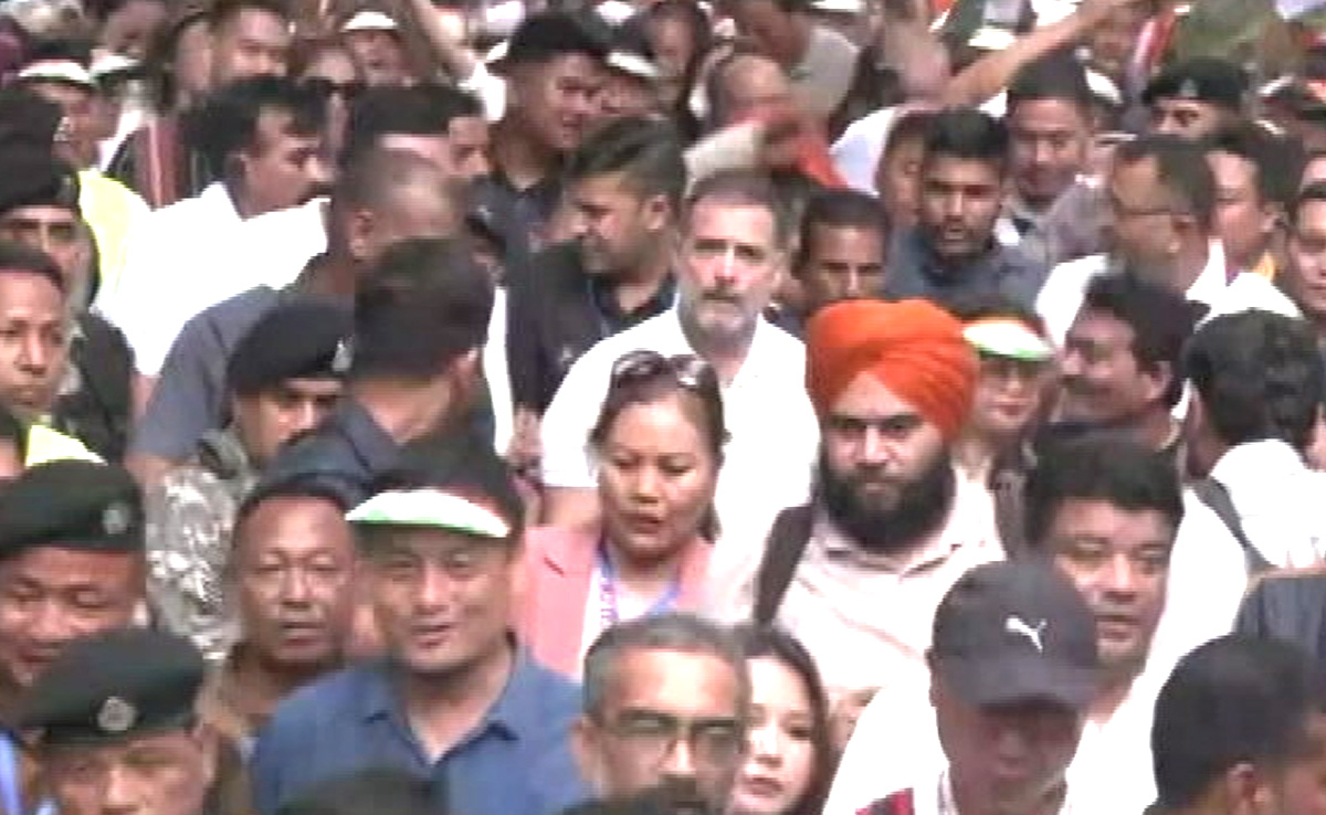 Rahul Gandhi Takes Out Padayatra In Mizoram Days Ahead Of Polls