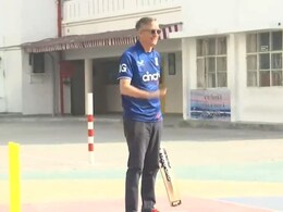 Watch: British Envoy Alex Ellis Plays Cricket With Girls School Team In Lucknow
