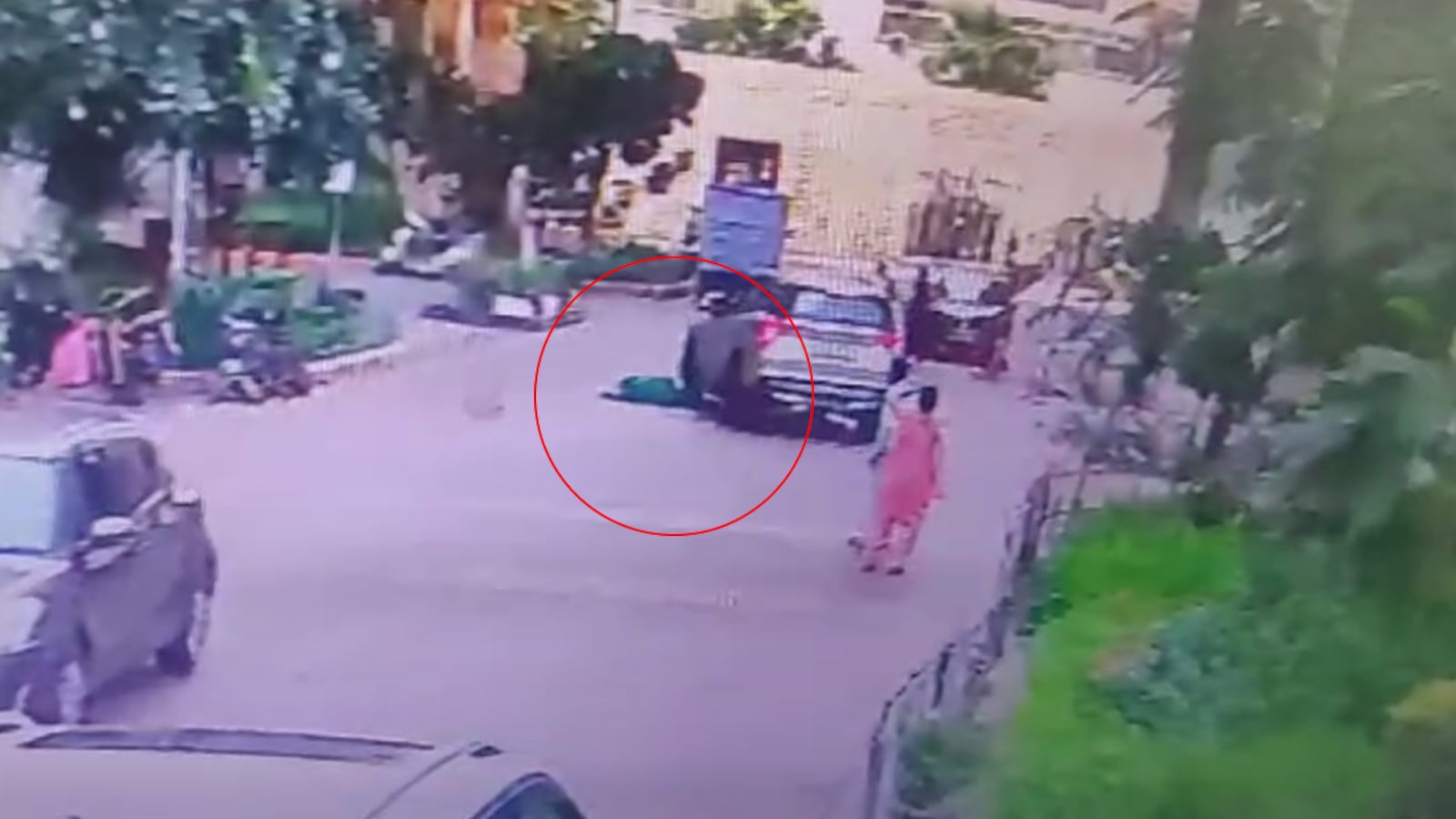 Video: Elderly Woman Run Over By SUV Inside Noida Housing Complex