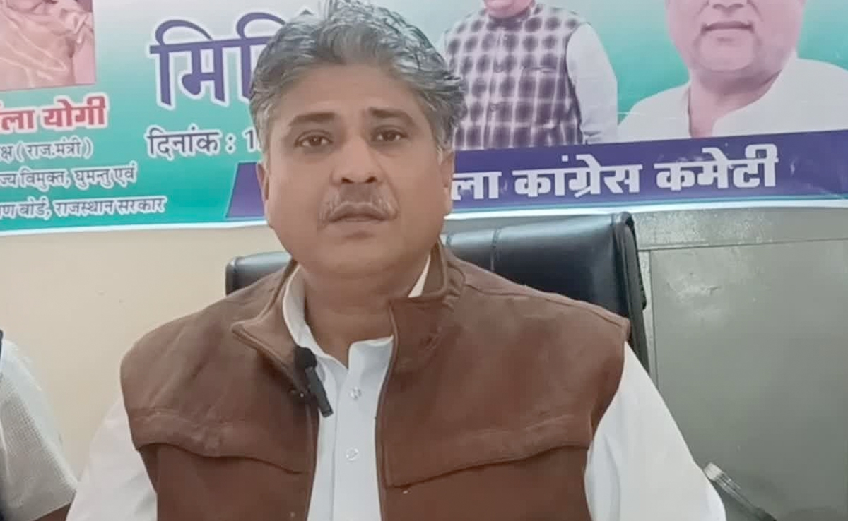 चुनाव से पहले कांग्रेस को बड़ा झटका, राजस्थान राज्य विप्र बोर्ड के चैयरमेन महेश शर्मा ने दिया इस्तीफा