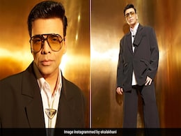 Karan Johar "Brews" Retro Style In A Freshly Roasted Oversized Pantsuit And Aviators Karan Johar "Brews" Retro Style In A Freshly Roasted Oversized Pantsuit And Aviators