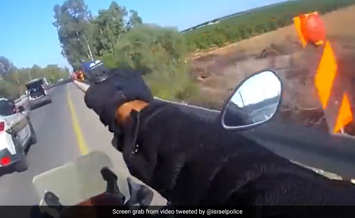 Video: Israel Cop On Bike Fires At Armed Men In Chase Near Gaza Border