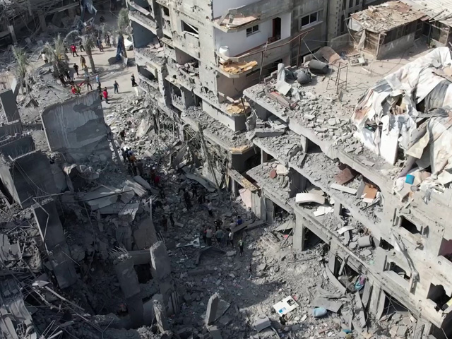 Drone Footage Shows Massive Destruction At Gaza Market Bombed By Israel