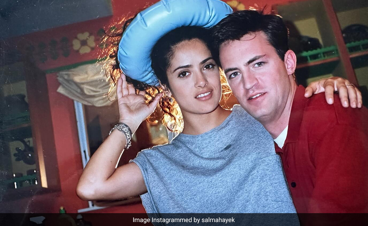 To <i>Fools Rush In</i> Co-Star Matthew Perry, From Salma Hayek: "My Friend, Gone Much Too Soon"