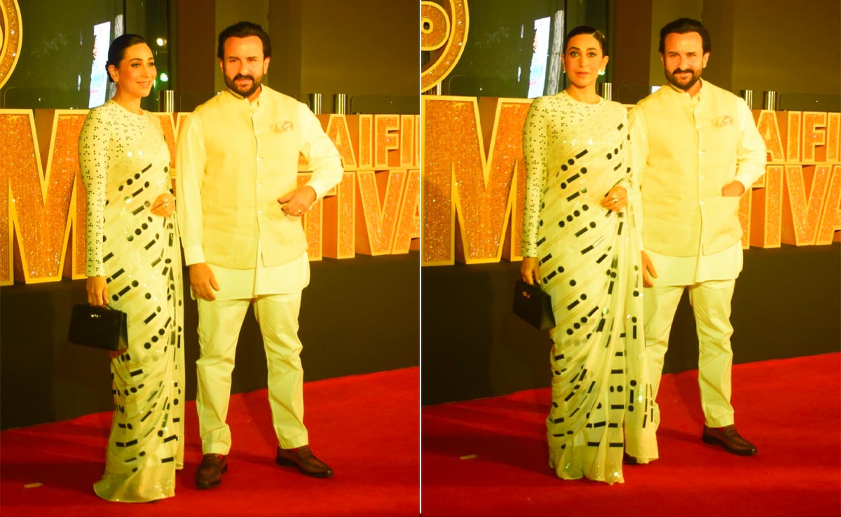 Karisma Kapoor Twins and Wins In White With Brother-In-Law Saif Ali Khan At The Jio MAMI Mumbai Film Festival 2023
