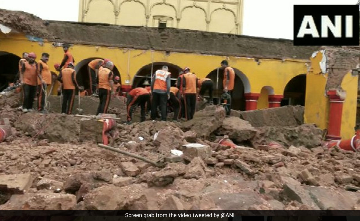 Portion Of Jammu's Ranbireshwar Temple Collapses, No Casualties