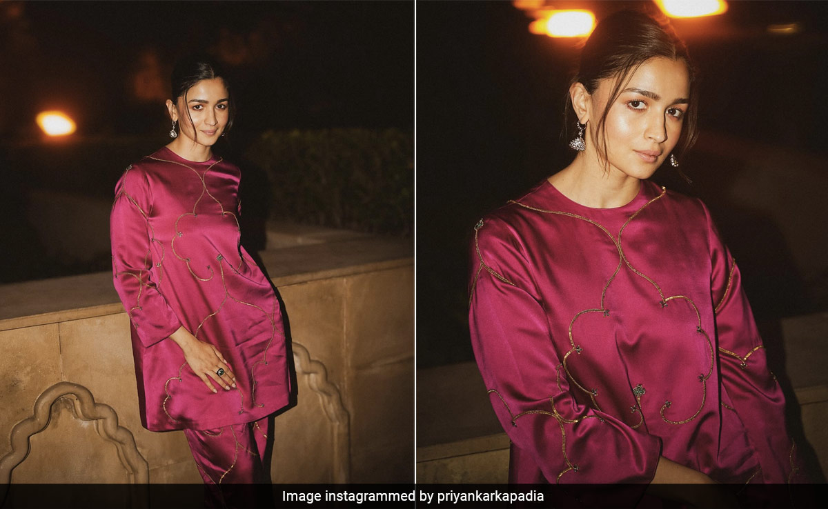 Alia Bhatt's Raw Mango Co-Ord Set Is Fuss-Free Festive Fashion At Its Best