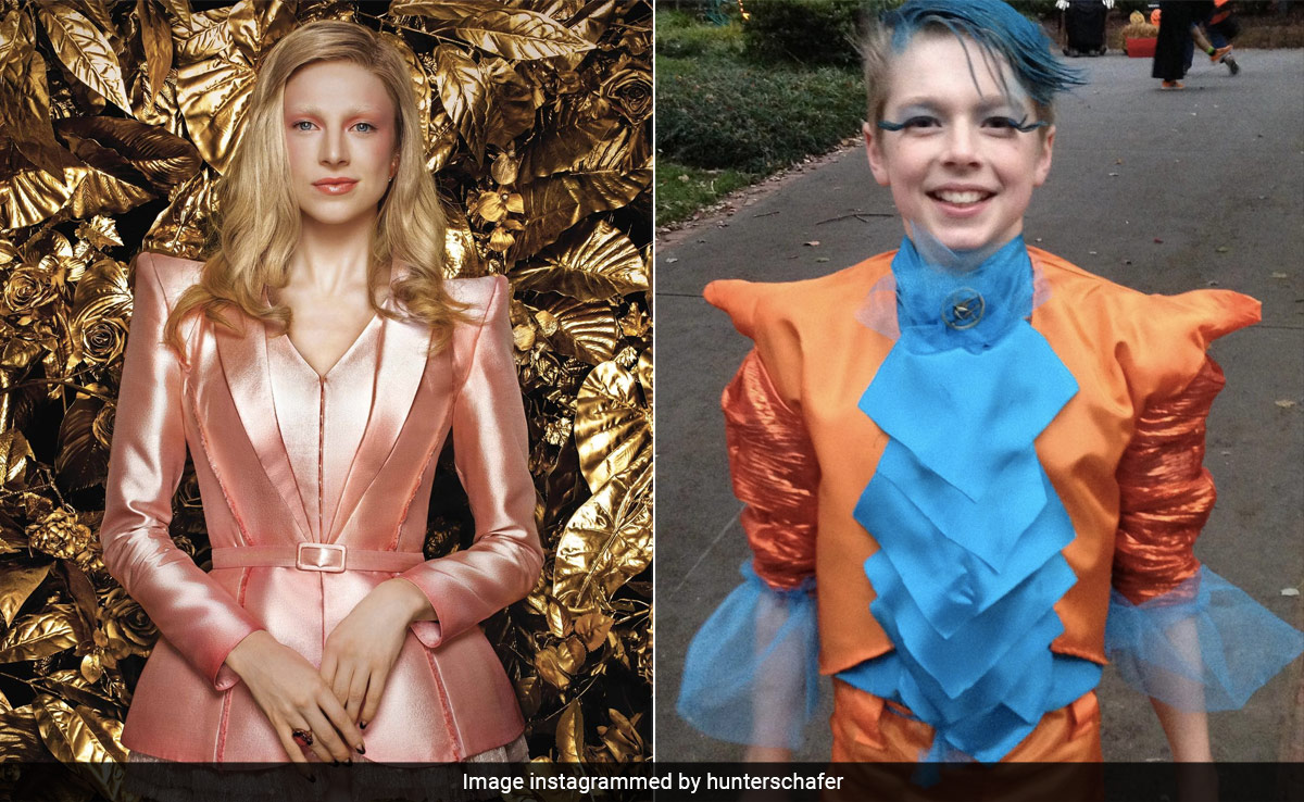 From Her Childhood Costume To Peach Blazer, Here's Poof That Hunter Schafer Loves Power Dressing
