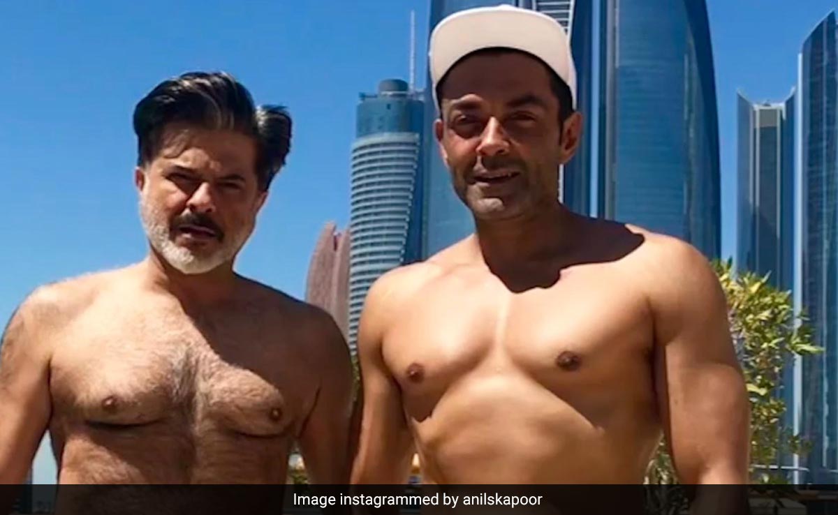Nothing, Just "<i>Animal Ka Baap</i>" Anil Kapoor Posing With "<i>Animal Ka Enemy</i>" Bobby Deol
