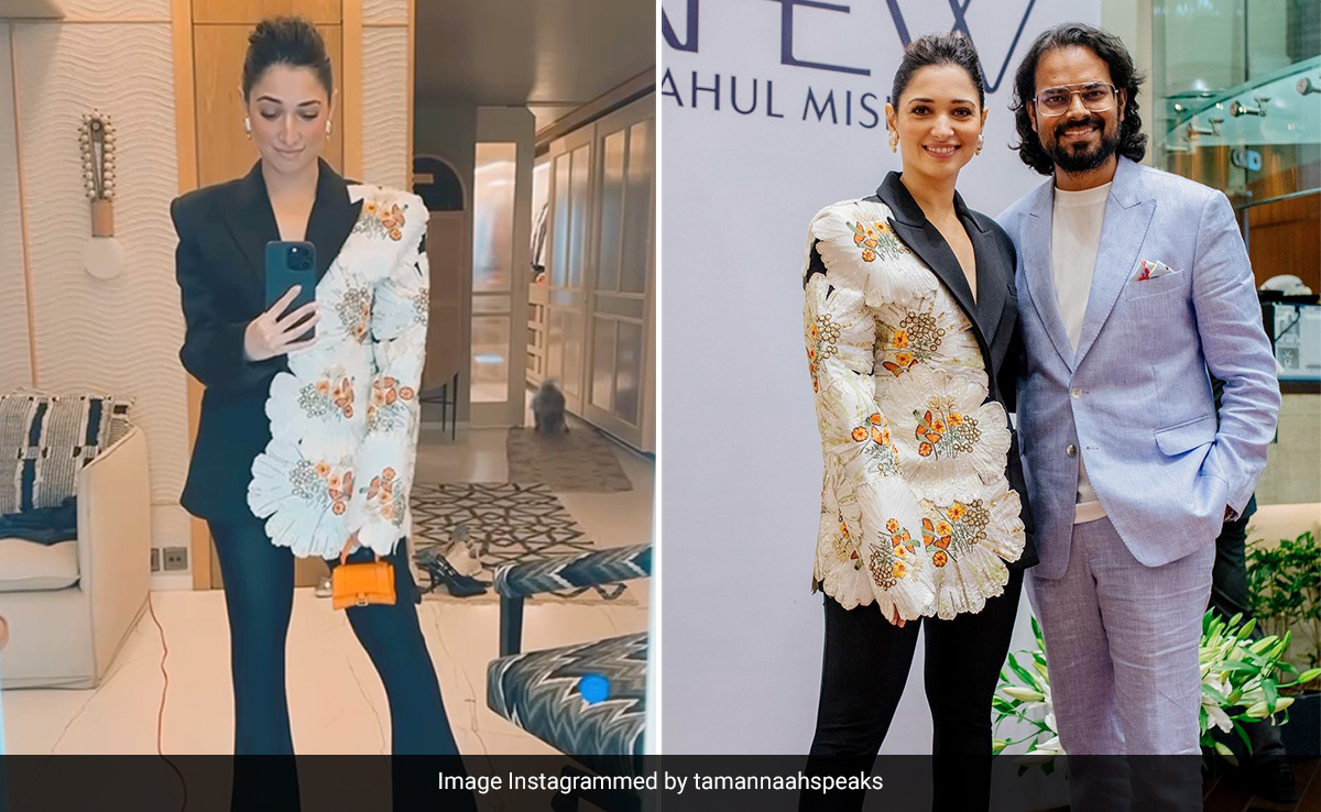 Tamannaah Bhatia Serves Serious Business Energy In A Power-Packed Floral Pantsuit