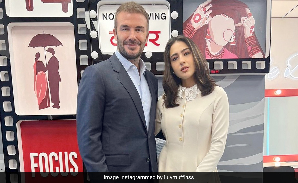 Blockbuster Pic Alert: <i>Jab</i> Sara Ali Khan Met David Beckham At An Event