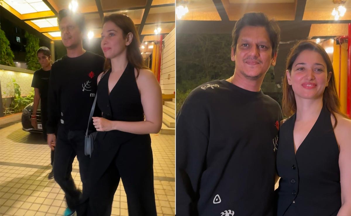 Tamannaah Bhatia And Vijay Varma Twinning In Chic Black Are A Solid 10 On The Style Meter