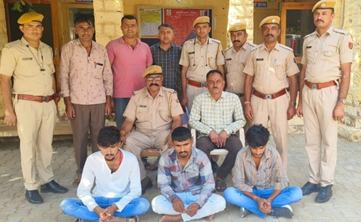 जैसलमेर के प्रसिद्ध शक्ति पीठ देगराय मंदिर में हुई चोरी का खुलासा, तीन शातिर गिरफ्तार