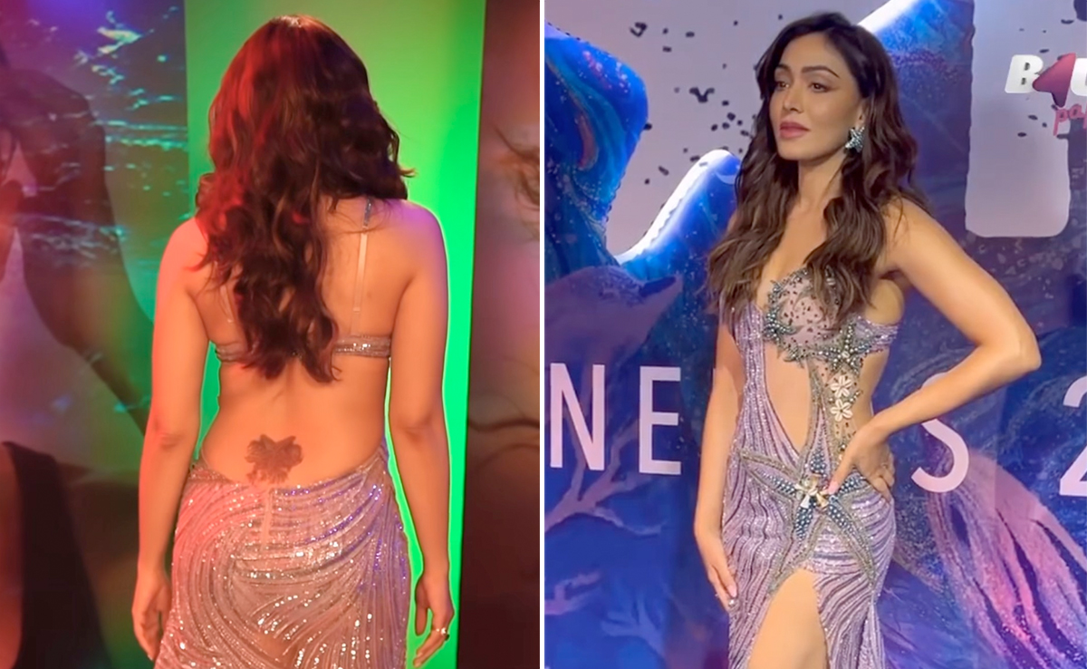 Khushalii Kumar "Adds Sparkle To The Sea Of Style" In A Cutout Backless Gown