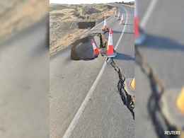Video Shows Large Crack In Centre Of Iceland Town As Volcanic Eruption Looms Video Shows Large Crack In Centre Of Iceland Town As Volcanic Eruption Looms