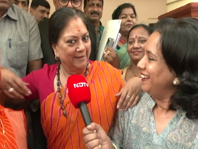 BJP Leader Vasundhara Raje To File Nomination For Rajasthan Polls Today