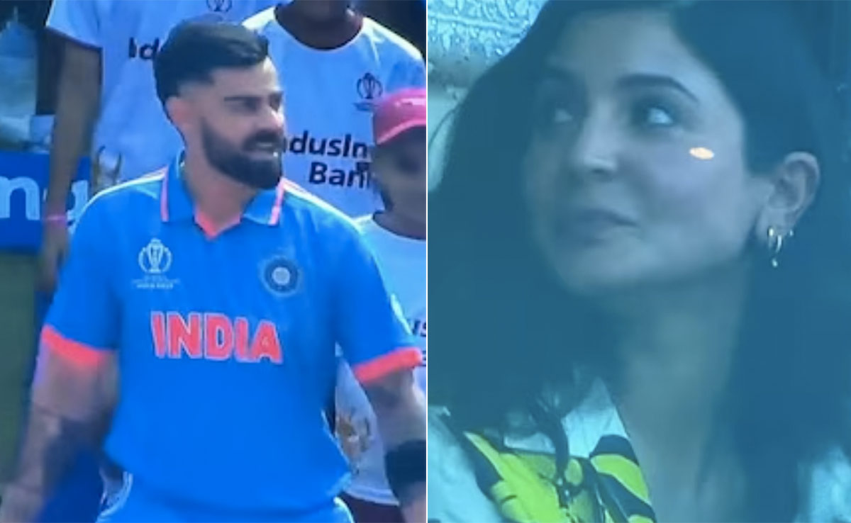 भारत-न्यूजीलैंड के बीच सेमीफाइनल मैच देखने पहुंची अनुष्का शर्मा, विराट कोहली को चियर करते तस्वीर हो रही वायरल