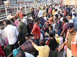In Pics: Rush At Delhi Railway Station Due To Chhath, Thousands In Queue In Pics: Rush At Delhi Railway Station Due To Chhath, Thousands In Queue