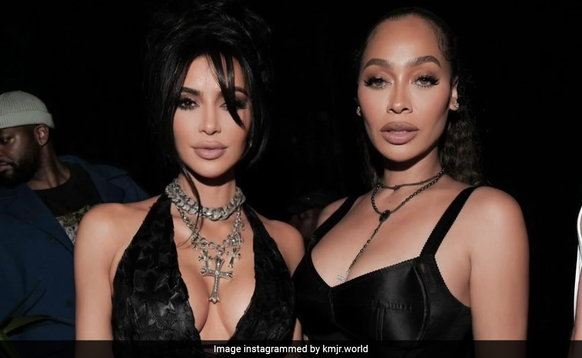 Kim Kardashian And La La Anthony Break The Mercury In Stunning Black Style At Odell Beckham Jr.'s Birthday Bash