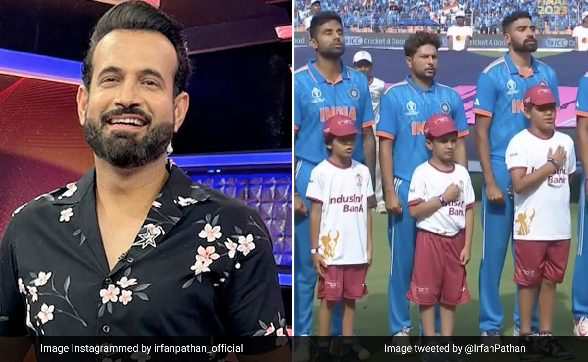 Irfan Pathan's Son, Nephews Stand As Mascots In World Cup Final, He Calls It "Unforgettable Moment"