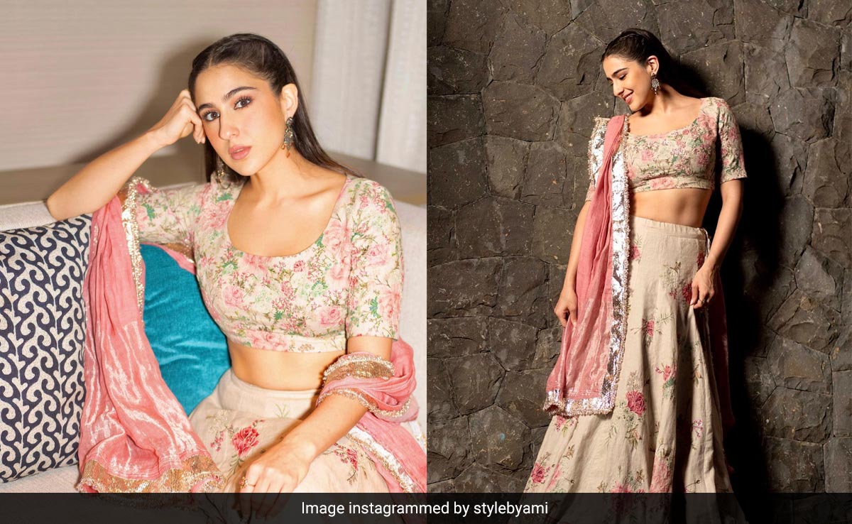 Is It Spring Already Or Is It Just Sara Ali Khan In A Floral <i>Lehenga</i> Deceiving Us