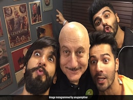 Anupam Kher's Throwback Gold Featuring Ranveer Singh, Arjun Kapoor And Varun Dhawan Anupam Kher's Throwback Gold Featuring Ranveer Singh, Arjun Kapoor And Varun Dhawan