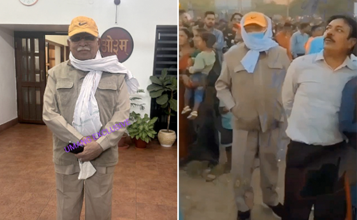 ML Khattar Goes Incognito: Chief Minister In Disguise At Haryana Fair