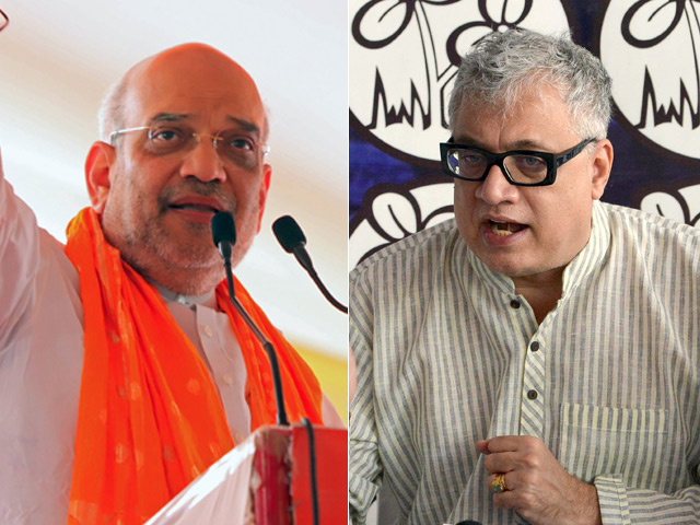 Amit Shah Targets Mamata Banerjee At Rally In Kolkata, Trinamool Hits Back With Dharna