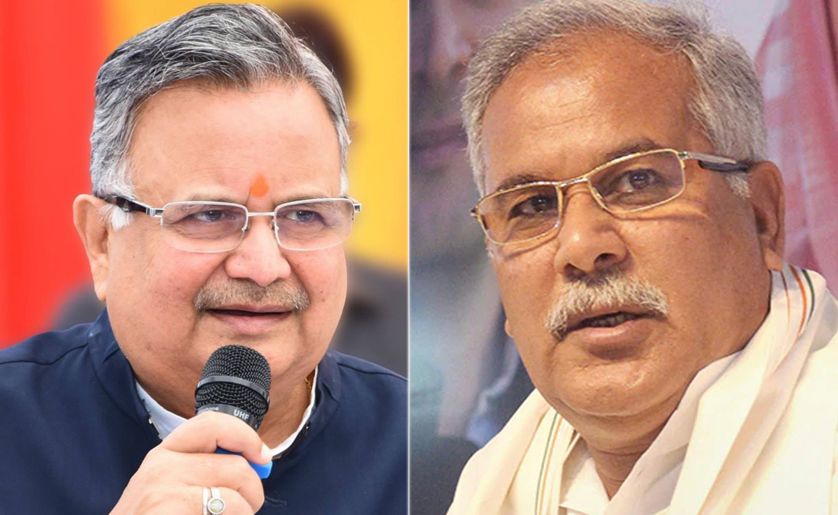 Chhattisgarh Exit Poll में कांग्रेस सरकार की वापसी के संकेत, सीएम बघेल और रमन सिंह ने अपने-अपने दलों की जीत का किया दावा
