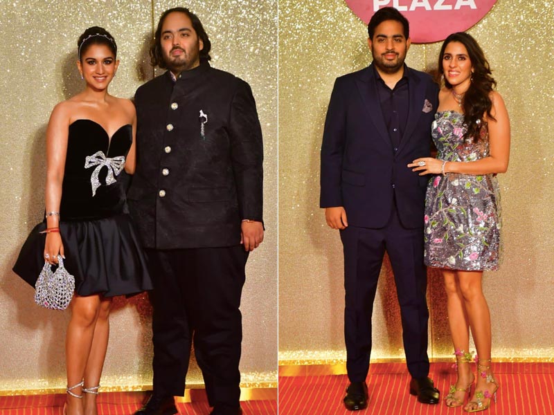 Sisters-In-Law In Style Radhika Merchant And Shloka Mehta Dazzle In Monique Lhuillier Mini Dresses At Jio Plaza Launch
