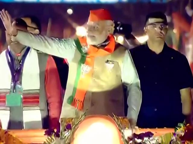 Watch: PM Modi's Mega Roadshow In Poll-Bound Jaipur