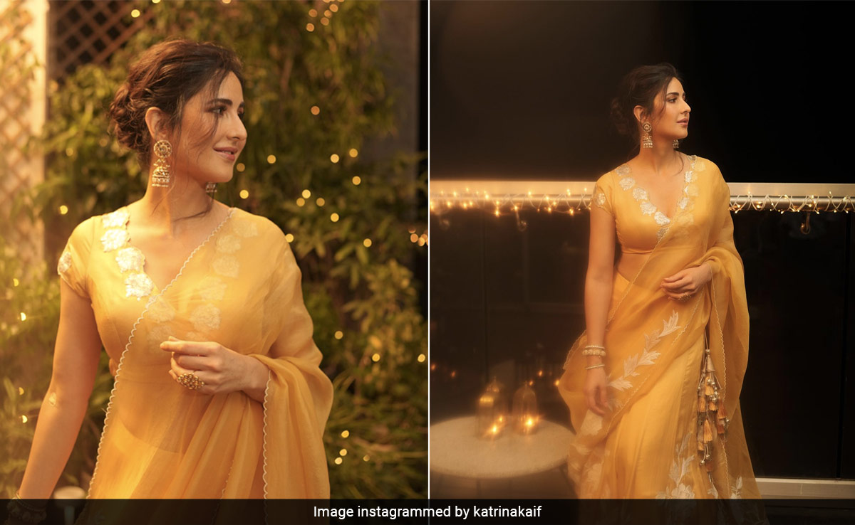 Katrina Kaif's Flowy Yellow <i>Lehenga</i> Illuminated Just Like A Diwali <i>Diya</i>