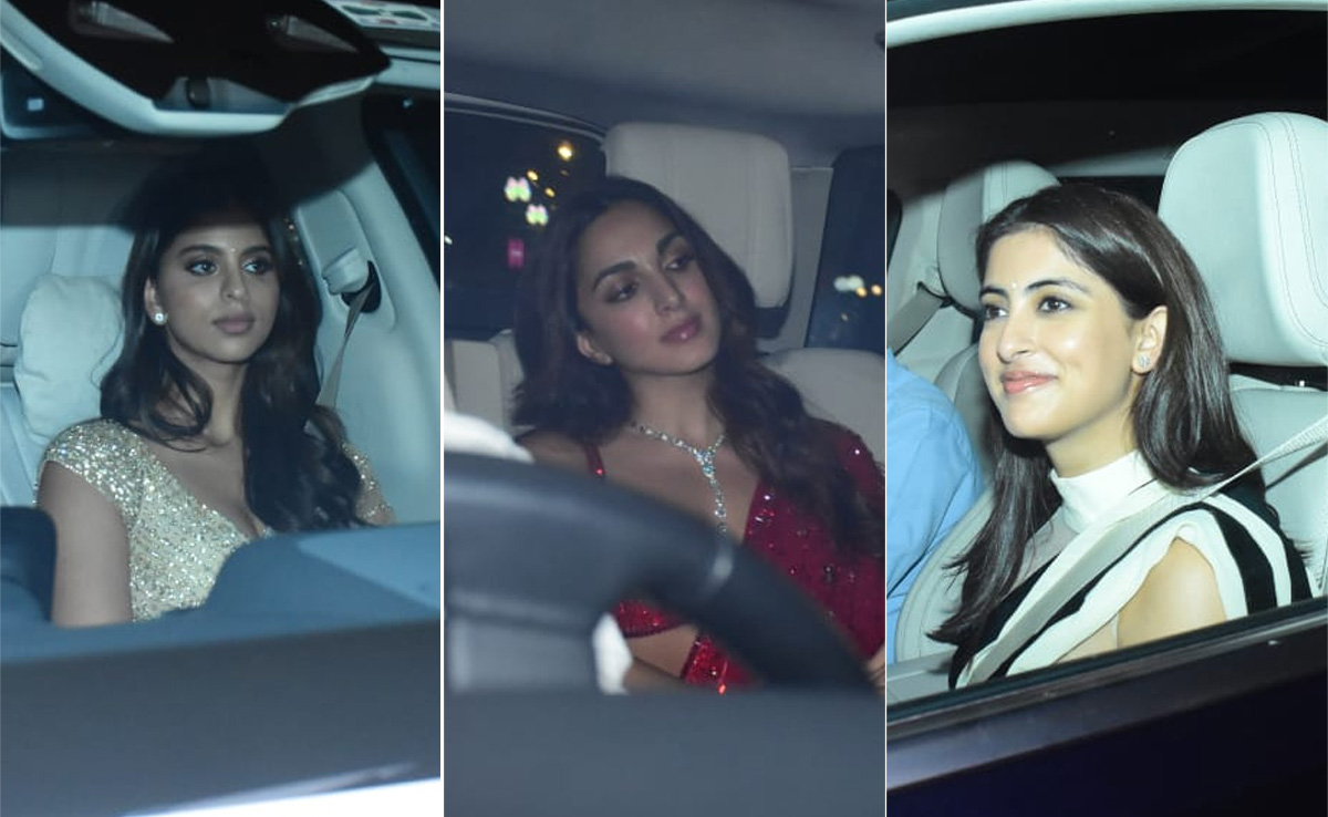 Sidharth Malhotra-Kiara Advani, Suhana Khan, Navya-Agastya Nanda At A Diwali Party