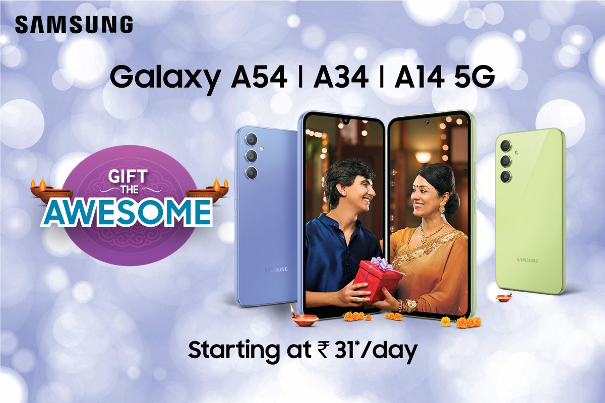 Gift The Awesome Samsung Galaxy A Series, Starting Just At Rs 31 Per Day!