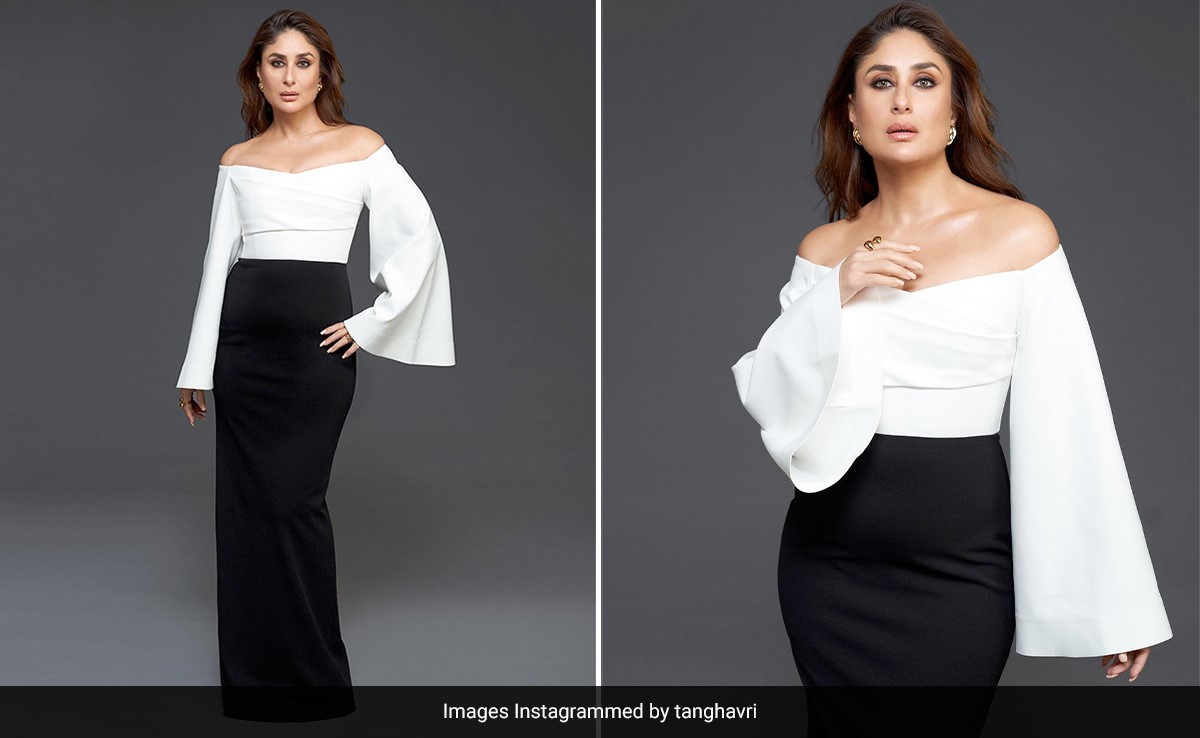 In Elegant Black And White, Kareena Kapoor Is "Channelling Her Inner Poo" For <i>Koffee With Karan</i>