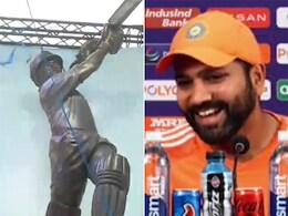"Lofted Shot <i>Ka</i>...": Rohit Sharma's Hilarious Response On Sachin Tendulkar's Statue