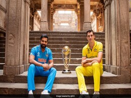 Rohit Sharma And Pat Cummins' Pre-Shoot With World Cup Trophy Goes Viral. See Pics Rohit Sharma And Pat Cummins' Pre-Shoot With World Cup Trophy Goes Viral. See Pics