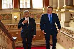 S Jaishankar Meets Newly-Appointed UK Foreign Secretary David Cameron S Jaishankar Meets Newly-Appointed UK Foreign Secretary David Cameron