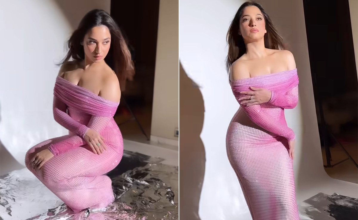 Tamannaah Bhatia In A Rs 57K Pink Bodycon Gown Channels Barbiecore At Its Best