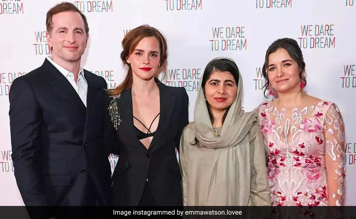 Emma Watson's Black Cutout Bralette Adds Risque To Power Dressing In The Chicest Way
