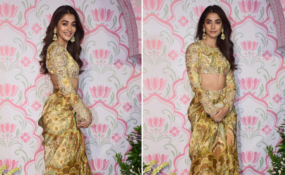 Pooja Hegde's Trendy Printed Ethnic Set At Ramesh Taurani's Diwali Party Is Making Festive Bells Ring